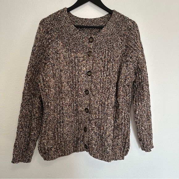Dress Barn Multi-Color Knit Cardigan – Women's Size 14/16 - Picture 1 of 8
